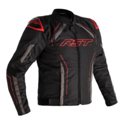 RST S-1 Men's Textile Waterproof Motorcycle Jacket - Black/Grey/Red