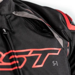 RST S-1 Men's Textile Waterproof Motorcycle Jacket - Black/Grey/Red -Motorcycle Equipment Store 102559 gry 3 65959.1637250881