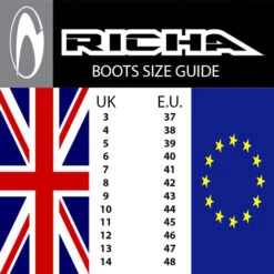 Richa Brookland Rust Men's Waterproof Motorcycle Boots -Motorcycle Equipment Store 13329 richa size guide 1 3 600 55284.1698745237