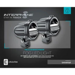 Interphone 10W Fog Aux/Fog LED Light Set -Motorcycle Equipment Store 23654 011 ledl10fog b 1 3 600 76196.1690562446