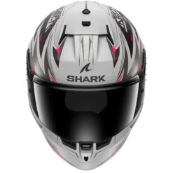 Shark D-Skwal 3 Blast-R Motorcycle Helmet SVK - Matte Grey/Pink/Black *Tinted Visor Not Included* -Motorcycle Equipment Store 23793 210 he0921e svk c 1 3 600 04695.1706030580