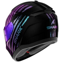 Shark Ridill 2 Motorcycle Helmet - Assya KXK Metallic Black/Blue/Purple *Iridium Visor Not Included* -Motorcycle Equipment Store 24399 210 he1120e kxk d 1 3 600 62540.1706092387