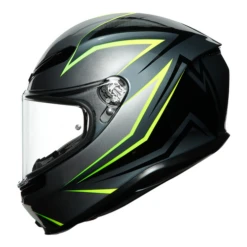 AGV K6 Motorcycle Helmet - Flash Grey/Black/Flo Yellow -Motorcycle Equipment Store 300620 gry 12 16332.1614341619