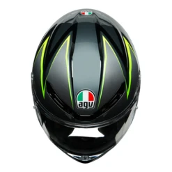 AGV K6 Motorcycle Helmet - Flash Grey/Black/Flo Yellow -Motorcycle Equipment Store 300620 gry 14 44559.1614341556