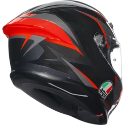 AGV K6-S Slashcut Motorcycle Helmet Full Face - Red/Black/Grey ECE 22.06 -Motorcycle Equipment Store 300724 gry 6 16884.1675878106