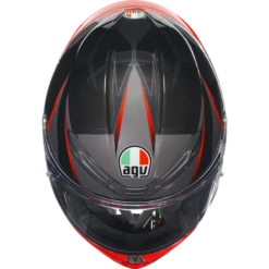 AGV K6-S Slashcut Motorcycle Helmet Full Face - Red/Black/Grey ECE 22.06 -Motorcycle Equipment Store 300724 gry 7 07237.1675878106