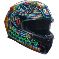 AGV K3 Motorcycle Helmet Full Face - Rossi Winter Test 2018 ECE 22.06