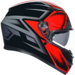 AGV K3 Motorcycle Helmet Full Face - Black/Red Compound ECE 22.06 -Motorcycle Equipment Store 300743 blk 2 92645.1675953285