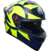 AGV K1-S Soleluna 2018 Replica Full Face Motorcycle Helmet - Indigo/Yellow ECE 22.06 -Motorcycle Equipment Store 300751 rep 1 41020.1675960326