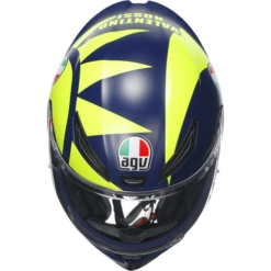 AGV K1-S Soleluna 2018 Replica Full Face Motorcycle Helmet - Indigo/Yellow ECE 22.06 -Motorcycle Equipment Store 300751 rep 7 26286.1675960326