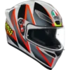AGV K1-S Blipper Full Face Motorcycle Helmet - Grey/Red ECE 22.06 -Motorcycle Equipment Store 300763 gry 1 35387.1675877180