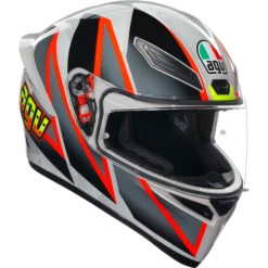 AGV K1-S Blipper Full Face Motorcycle Helmet - Grey/Red ECE 22.06