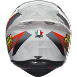 AGV K1-S Blipper Full Face Motorcycle Helmet - Grey/Red ECE 22.06 -Motorcycle Equipment Store 300763 gry 5 55955.1675877180