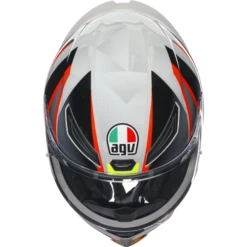 AGV K1-S Blipper Full Face Motorcycle Helmet - Grey/Red ECE 22.06 -Motorcycle Equipment Store 300763 gry 7 44821.1675877180