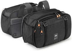 KAPPA Motorcycle Side Bags 16/25 Litre Capacity - Black