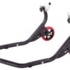 BikeTek Premium Rear Track Paddock Stand - Matt Black W/Red Wheels -Motorcycle Equipment Store 5e88918660adfae531b53a3d13f0d8f17b51158e pdsr026 web 62993.1668790493