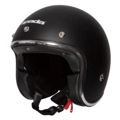 Spada Classic Open-Face Motorcycle Helmet - Matt Black