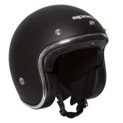 Spada Classic Open-Face Motorcycle Helmet - Matt Black -Motorcycle Equipment Store 8156326 4 05234.1668876736
