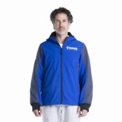 Genuine Yamaha Men's Paddock Blue Softshell Rwan Armoured Riding Hoodie/Jacket -Motorcycle Equipment Store A24 JJ102 E0 0L 24 PB riding softshell men Rwan Studio 001 34713.1700059470