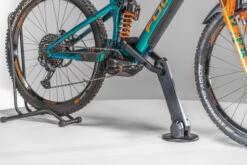 Hiplok AX1000 Angle-Grinder Resistant Bike Anchor + Extender Arm - Diamond Sold Secure -Motorcycle Equipment Store AXM1AB Focus EMTB Locked Up Close 64041.1707577291