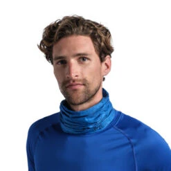 Buff Original Stretch Neckwear - Azure Blue HTR (Coolnet UV+ Reflective R-) -Motorcycle Equipment Store AzureBlue2 85768.1644679815