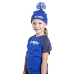 Genuine Yamaha Street Wear Kids' Belovo Bobble Beanie Hat -Motorcycle Equipment Store B24 FH410 E1 00 24 PB beanie pompom kids Belovo Studio 003 74045.1699635932