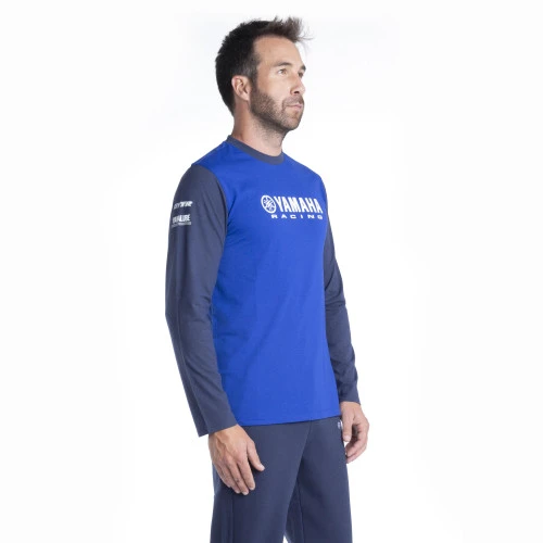 Genuine Yamaha Paddock Blue Men's Long-Sleeve Ama T-Shirt 5 Genuine Yamaha Paddock Blue Men's Long-Sleeve Ama T-Shirt - Image 3
