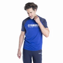 Genuine Yamaha Paddock Blue Men's Vadodara Short-Sleeve T-Shirt -Motorcycle Equipment Store B24 FT119 E0 0L 24 PB T shirt men Vadadora Studio 005 62036.1699463970