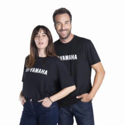Genuine Yamaha Paddock Blue Unisex Cant Short-Sleeve T-Shirt - Black
