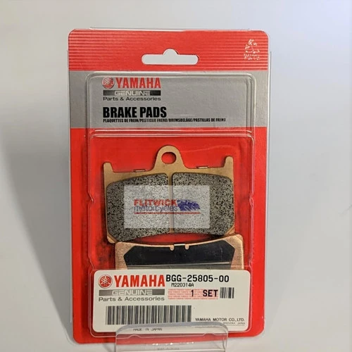 Genuine Yamaha OEM MT-10 *SP Only* 2022 Onwards Front Brake Pad Pair Set - BGG-25805-00 3 Genuine Yamaha OEM MT-10 *SP Only* 2022 Onwards Front Brake Pad Pair Set - BGG-25805-00