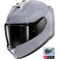 Shark Skwal I3 Motorcycle Helmet ED 205 Grey - Dark Shadow Version *Free Dark Visor*