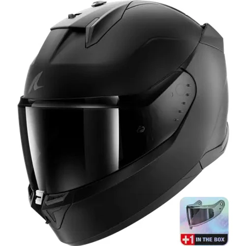 Shark D-Skwal 3 Motorcycle Helmet - Matte Black *Dark Visor Included* 3 Shark D-Skwal 3 Motorcycle Helmet - Matte Black *Dark Visor Included*