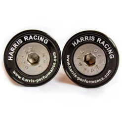 Pair Harris Paddock Stand Cotton Reel/Bobbins 6mm - Most Yamahas, Triumphs, & Aprilias -Motorcycle Equipment Store Harris Bobbin Black 3 24970.1553960023