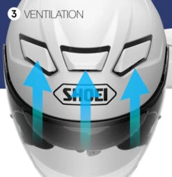 SHOEI J-Cruise2 Open Face Motorcycle Helmet - Matt Black -Motorcycle Equipment Store J Cruise Article 3 27329.1585913477