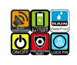 Kovix KD 6mm Alarmed Motorcycle Disc Lock -Brushed Metal -Motorcycle Equipment Store KD6 SS CHART 19104.1644081915