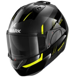 Shark Evo-ES Modular Flip Motorcycle Helmet - KRYD AKY Black/Grey/Flo Yellow 10 Shark Evo-ES Modular Flip Motorcycle Helmet - KRYD AKY Black/Grey/Flo Yellow -Motorcycle Equipment Store Kryd1 76232.1669915476