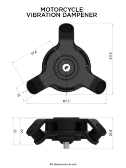 QUAD LOCK Motorcycle Vibration Dampener -Motorcycle Equipment Store MOTO VDM Tech Specs 900x1200 2005 072 550x 91627.1645186008