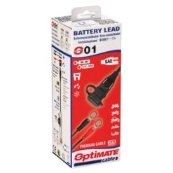 OptiMate 01 SAE Weatherproof Eyelet Battery Lead -Motorcycle Equipment Store O01 UP1 26259.1668260306