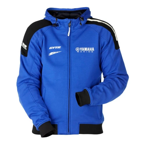 Genuine Yamaha Paddock Blue 'Kigali' Men's Riding Hoodie 3 Genuine Yamaha Paddock Blue 'Kigali' Men's Riding Hoodie