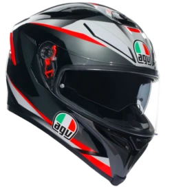 AGV K5-S Plasma Motorcycle Helmet Full Face - Black/Grey/Red