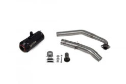 Scorpion Red Power Black Ceramic Coated Exhaust For Yamaha MT-125 2021 Onwards -Motorcycle Equipment Store PYA119SYSBCER KIT TOP 1200x800 15806.1664024358