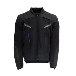 Genuine Yamaha MT Paz Men's Textile Jacket Black/Blue - Made By IXON