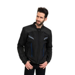 Genuine Yamaha MT Paz Men's Textile Jacket Black/Blue - Made By IXON -Motorcycle Equipment Store Paz Black Blue 4 82154.1635344839