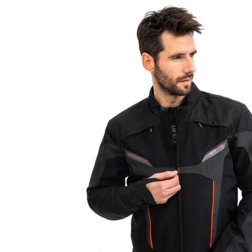 Genuine Yamaha MT Paz Men's Textile Jacket Black/Orange - Made By IXON 6 Genuine Yamaha MT Paz Men's Textile Jacket Black/Orange - Made By IXON - Image 4