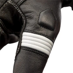RST Pilot Leather Summer Motorcycle Gloves -Black/White -Motorcycle Equipment Store Pilot 102404 blk 7 60680.1650547753