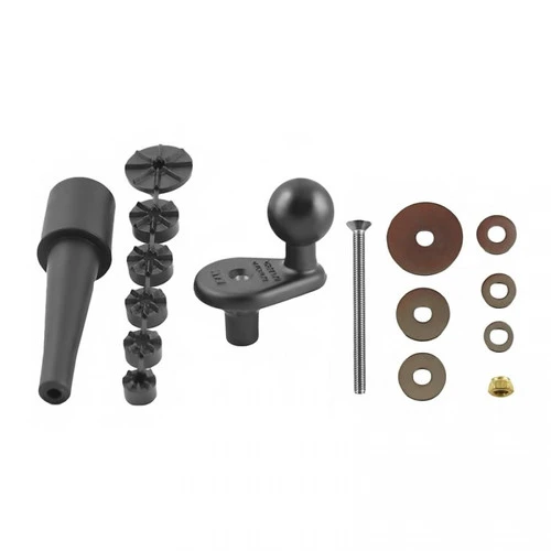 RAM Mount Fork 12mm-38mm (5”-1.49”) Diameter Fork Stem Base With 1" Ball 5 RAM Mount Fork 12mm-38mm (5”-1.49”) Diameter Fork Stem Base With 1" Ball - Image 3