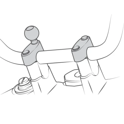 RAM Mount Motorcycle Handlebar Clamp Base With M8 Bolts 7 RAM Mount Motorcycle Handlebar Clamp Base With M8 Bolts - Image 5