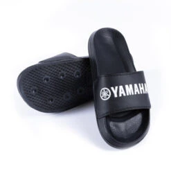 Genuine Yamaha Men's 'Revs' Collection Beach Sliders - Black