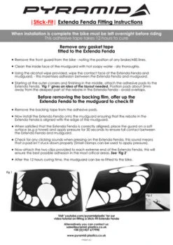 Pyramid Rear Hugger Extender 072446 For Yamaha Tracer 900 & 900GT 2018 - 2020 With Stick Fit Kit -Motorcycle Equipment Store Stick Fit side JPG Master 06101.1541768341