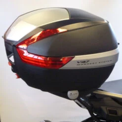 Givi V47N Monokey Motorcycle Luggage Top Box/Case 47L With Anodised Aluminium Finishing And Red Reflectors -Motorcycle Equipment Store V47N 4 80879.1586517510
